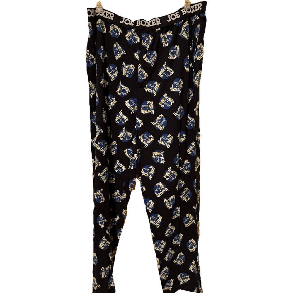 Joe Boxer Beer Pong Elastic Waist Lounge Sleep Pants‎ Extra Large 100% Cotton